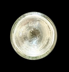 Antique 1933 Owens-Illinois Glass Co Liquor Wine Decanter Embossed Grapes Leaf