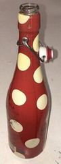 Lolea No.1 Red Polka Dot Sangria Wine Bottle/Empty/Nice Decor for Bar
