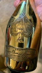 Sealed Empty Ace of Spades Armand de Brignac Champagne 750ml Bottle Display Gold