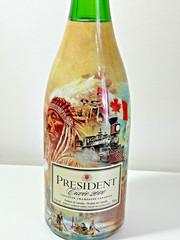 Cuvee Champagne Bottle President 2000 Millenium Edition Art Canada 750 ml Empty