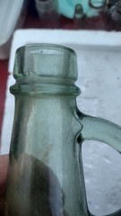 Almaden Green Wine Jug Decanter Handle 1.5L