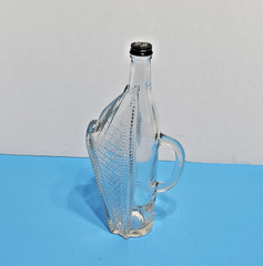 London Glass Wine Bottle Ship-Shaped Empty 11.5&Prime; Decorative Dinner Display