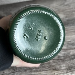 Vintage J M Da Fonseca Azeitao Green Painted Glass Bottle