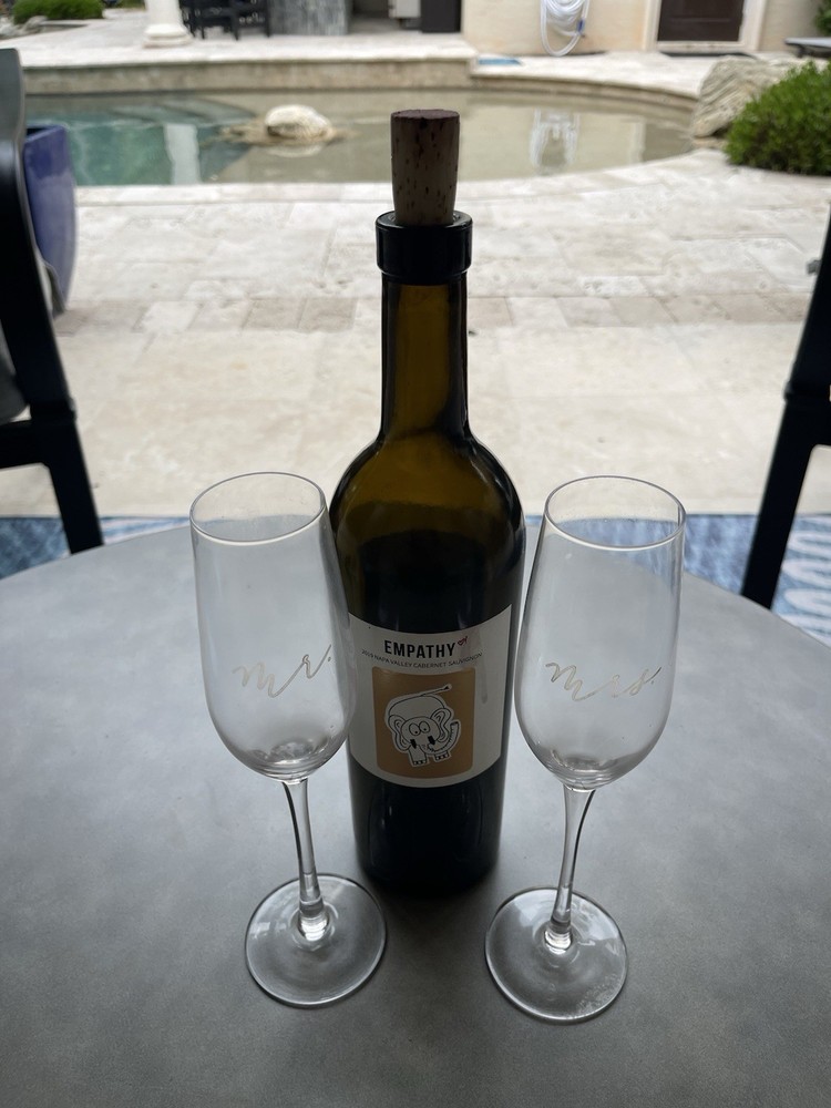 *Empty* 2019 Empathy Elephant Napa Cabernet Vee Friends Bottle Gary Vee Merch