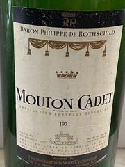 1971 MOUTON-CADET BORDEAUX BARON PHILIPPE ROTHSCHILD Empty Display Bottle Prop
