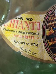 Vintage Chianti Bottle Spout & Ice Pocket Dante Tuscana Italy