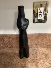 2023 Black Cat Empty Riesling Wine Bottle By Rheinhessen