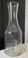 Vintage PAUL MASSON CLEAR GLASS WITH LID Wine Water Milk Carafe