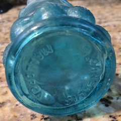 11&Prime; Vintage Morey Mallorca Distillerias Wine Bottle Embossed Grapes With Cork