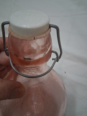 CASADIS MILANO VINTAGE 10&Prime;×7&Prime; JUS DE FRUIT PINK GLASS WINE DECANTER JUG 2 Liters