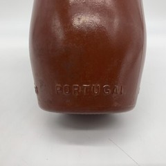 VTG 1980 JM Da Fonseca Azeitao Portugal Rust Brown Painted Glass 9&Prime; Wine Bottle
