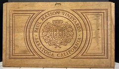 Vintage Paul Masson Since 1852 20.75” x 12.5 » WOOD WINE CRATE Winery Box