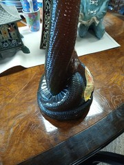 Vintage Civin Snake Wine Bottle