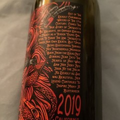 Empty Wine Bottle Pirate Woman Red Hair Back From The Dead Red 2019 California