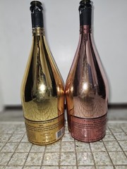 2 Ace Of Spade Empty Bottle Armand De Brignac Champagne 750ml , Gold And Rose