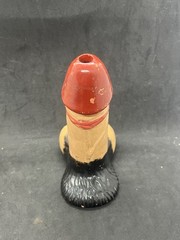 Caldas Da Rainha Portugal Antique 50s Wine Bottle HANDPAINTED Erotic Shaped Art