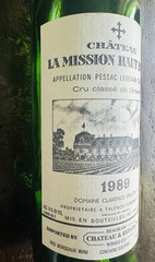 Chateau La Mission Haut Brion Wine Bottle Empty 1989 France Collectible 750 ML