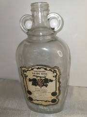 Vintage Barberton Ohio Frank Krancz Half Gallon Glass Wine Bottle