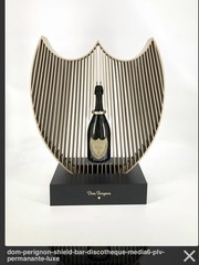 Dom Perignon Collectible Bottle Black Gold Shield Display Empty Dummy Bottle