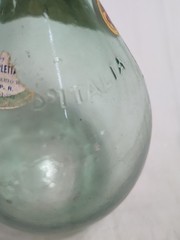 Vintage 1959 Italian Chianti Wine Bottle Fiasco US Air Force Open Mess Glass