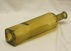 Green Glass Olive Oil Bottle 750mL Sold Empty 12-1/4&Prime; Tall