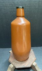 Vintage Lancers J.M. Da Fonseca Portugal 9&Prime; Glass Painted Wine Bottles Lot of 2