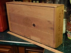 Paul Masson ~ Since 1852 ~ [22.5 » x 12.5 »] WOOD WINE CRATE Vtg Winery Box Ltd