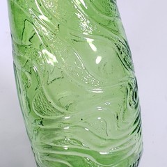 Vintage E & J GALLO RIPPLE Wine Green Flavor Guard ⅘ Pint GLASS BOTTLE