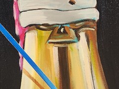 24&Prime;x48&Prime; Oil Canvas Ace Spades Champagne Jerk Beasley / JayZ Tree Of Life Artist!