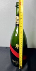 G.H. Mumm Empty Champagne Bottle 12” Green Red Gold Classic Home Man Cave Decor