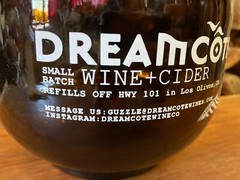 Dreamcote wine cider Los Olivos California glass growler wines hard ciders craft