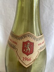 Vintage Faiveley Burgundy Cote-D’Or France Empty Bottle 1966 w/Cork, Empty (WC2)