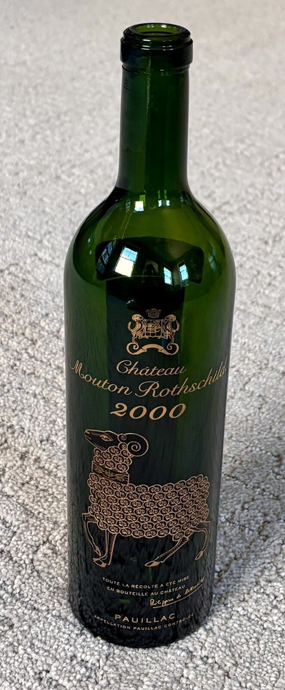 Chateau Mouton Rothschild 2000 Pauillac Bordeaux – Empty Wine Bottle