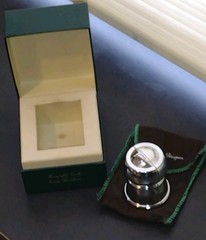 Don Pierignon Christofle-sivler plt Keepsake Cork Holder Celebration NWB