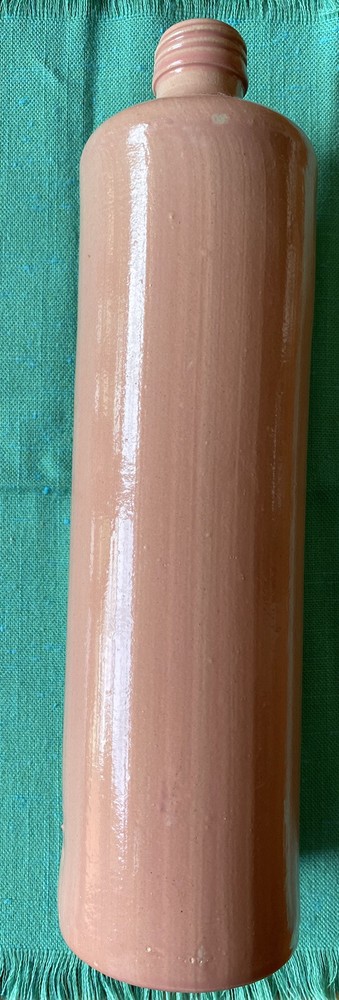 Vintage MKM German Pink Stoneware Wine Bottle