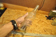 Vintage 4/5s qt Morgan David Wine Bottle, Screw top, No Label. see Pictures