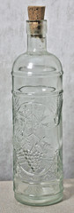 grape vine wine bottle made in Spain good condition with cork