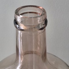One Gallon Demijohn Carboy in a Soft Peach Color 12in Tall