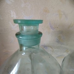 Vintage glass jar, 10 liter wine bottle, shipping 2 pcs.
