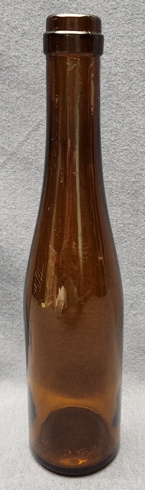 Vintage Brown Amber Glass Wine Beer Bottle German Gerresheimer 12oz 350ml 10.5&Prime;