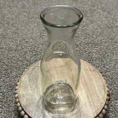 Vintage Paul Masson Since 1852 Glass Carafe Decanter Wine/Milk Bottle 7 1/4 Tall
