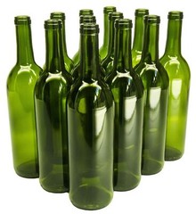 North Mountain Supply – W5CG 750ml Glass Bordeaux Wine Bottle Flat-Bottomed C…