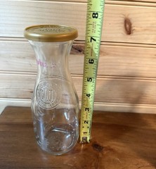 Paul Masson Winery Collectible Clear Glass Wine Bottle 14 oz Vintage Decor