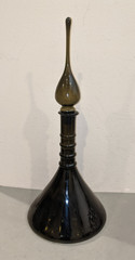 Vintage 21&Prime; MCM 1960s Italy Empoli Smoke Gray Genie Decanter Bottle – RARE