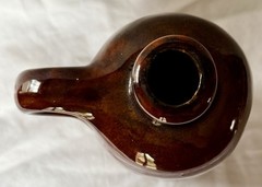 Brown Glazed Newberry Wine Bottle
