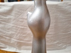 Vtg 2002 Happy Cat Silver Moselland Rheinhessen Riesling Glass Wine Bottle