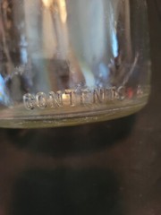 Antique Garrett & Co. American Wine Glass Bottle w/ Eagle Shield Logo 1 Gallon