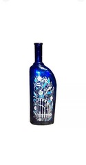 Vintage 2001 Ungsteiner Kobnert Germany Cobalt Blue Painted Wine Bottle 750 ml