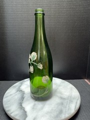 Vtg Collectible Perrier Jouet Fleur de Champagne Painted Bottle Empty No Label