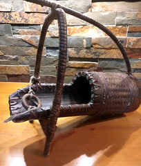 Vintage Bamboo Cane Wine Bottle Unique Collectiable 1950&rsquo;s